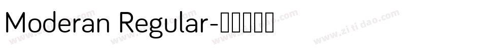Moderan Regular字体转换